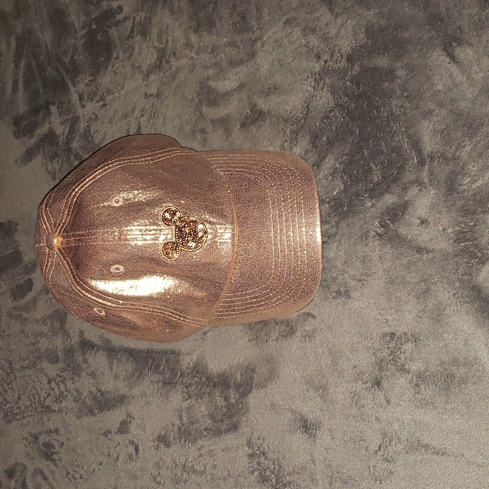 Rose gold,  Disney World hat, Mickey Mouse